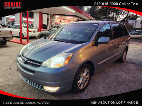 2004 Toyota Sienna for sale at CRAIGE MOTOR CO in Durham NC