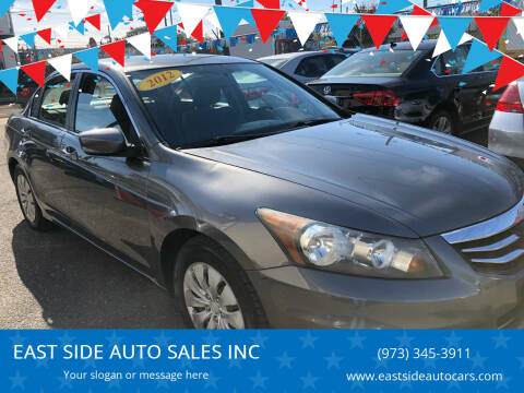 2012 Honda Accord for sale at EAST SIDE AUTO SALES INC in Paterson NJ
