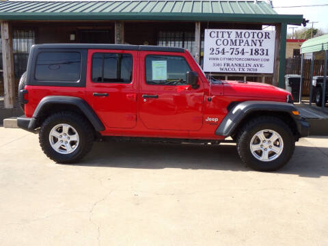 2018 Jeep Wrangler Unlimited for sale at CITY MOTOR COMPANY in Waco TX