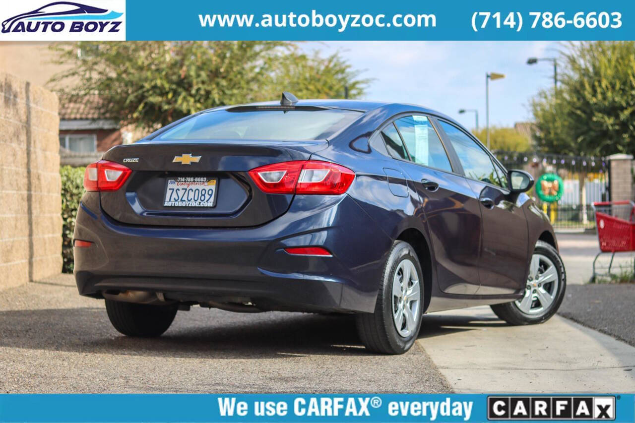 2016 Chevrolet Cruze for sale at Auto Boyz in Garden Grove, CA