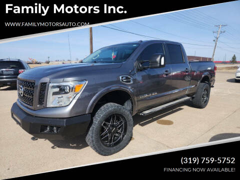 2017 Nissan Titan XD for sale at Family Motors Inc. in West Burlington IA