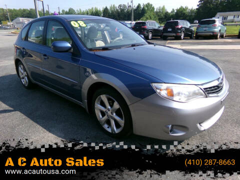 2008 Subaru Impreza for sale at A C Auto Sales in Elkton MD