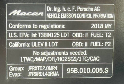 2018 Porsche Macan