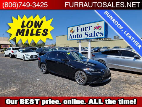 2014 Lexus IS 350 for sale at FURR AUTO SALES in Lubbock TX