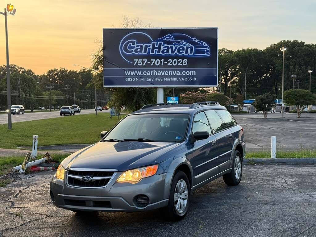 Newport Blue Pearl with Quartz Silver Trim 2008 Subaru Outback Wagon All-Wheel Drive 4-Speed Automatic