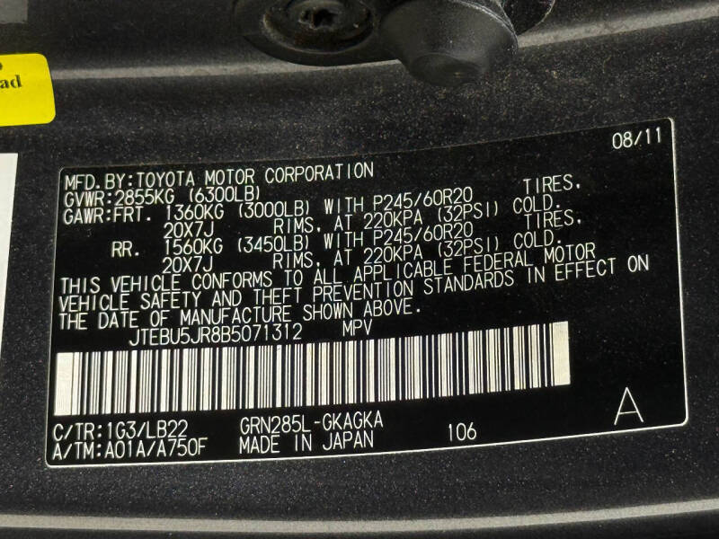 2011 Toyota 4Runner Limited