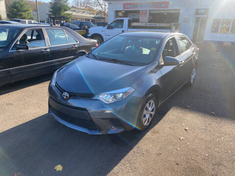 2016 Toyota Corolla for sale at Vuolo Auto Sales in North Haven CT