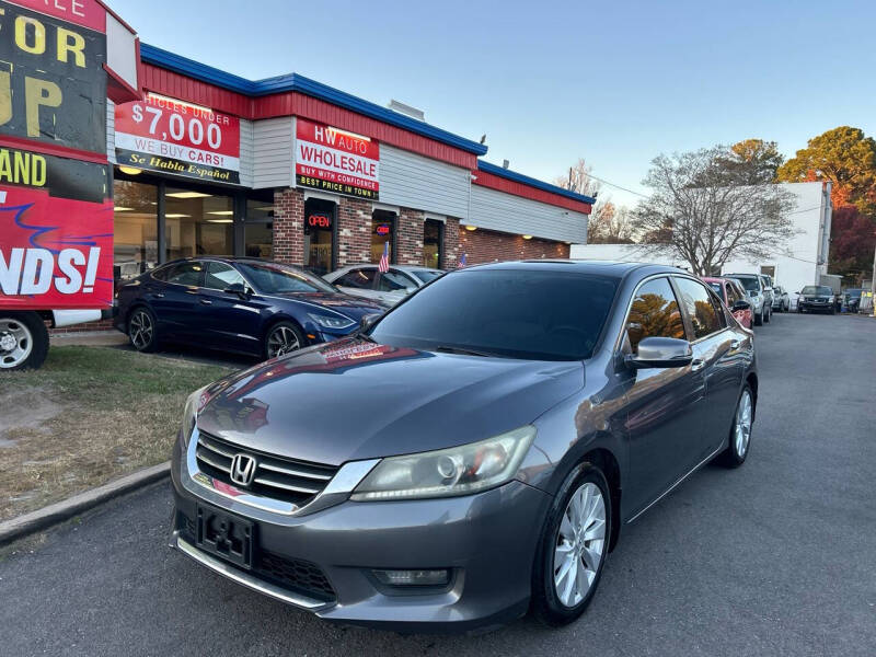 2014 Honda Accord for sale at HW Auto Wholesale in Norfolk VA