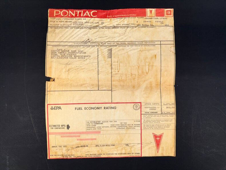 1981 Pontiac Firebird Trans Am