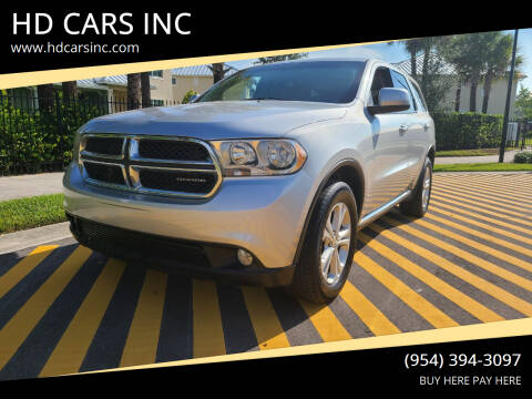 2011 Dodge Durango for sale at HD CARS INC in Hollywood FL