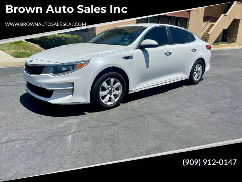 2016 Kia Optima for sale at Brown Auto Sales Inc in Upland CA