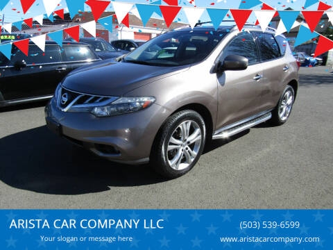 2011 Nissan Murano for sale at ARISTA CAR COMPANY LLC in Portland OR