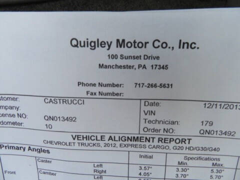 2014 Chevrolet Express 2500