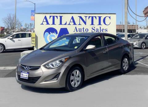 2016 Hyundai Elantra for sale at Atlantic Auto Sale in Sacramento CA