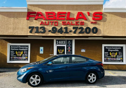 2016 Hyundai Elantra for sale at Fabela's Auto Sales Inc. in South Houston TX