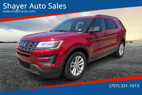 2017 Ford Explorer for sale at Shayer Auto Sales in Cape Charles VA