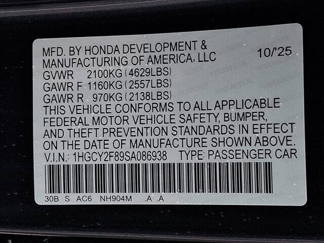 2025 Honda Accord Hybrid Touring