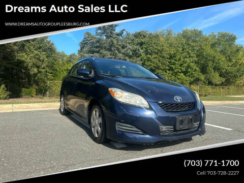 2009 Toyota Matrix for sale at Dreams Auto Sales LLC in Leesburg VA