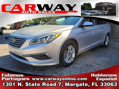 2017 Hyundai Sonata for sale at CARWAY Auto Sales in Margate FL