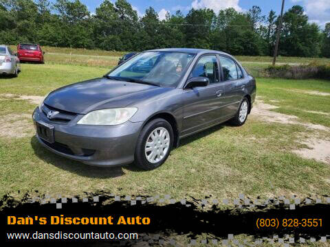 2005 Honda Civic for sale at Dan's Discount Auto in Gaston SC