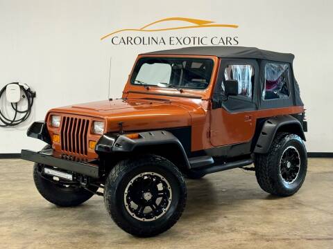 1995 Jeep Wrangler for sale at Carolina Exotic Cars & Consignment Center in Raleigh NC