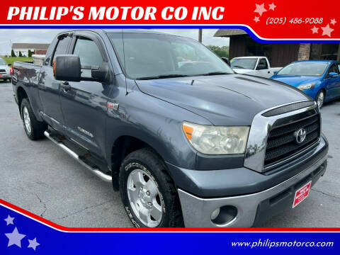 2007 Toyota Tundra for sale at PHILIP'S MOTOR CO INC in Haleyville AL
