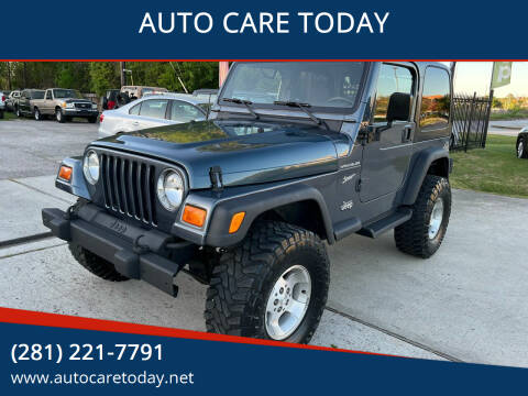 Jeep Wrangler For Sale in Spring, TX - AUTO CARE TODAY