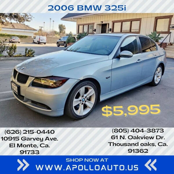 2006 BMW 3 Series for sale at Apollo Auto El Monte in El Monte CA