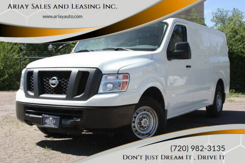 2014 Nissan NV for sale at Ariay Sales and Leasing Inc. - Pre Owned Storage Lot in Denver CO
