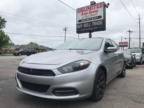 2016 Dodge Dart for sale at Unlimited Auto Group in West Chester OH