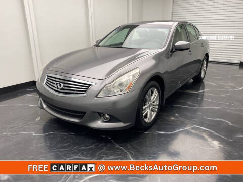 2013 Infiniti G37 Sedan for sale at Becks Auto Group in Mason OH