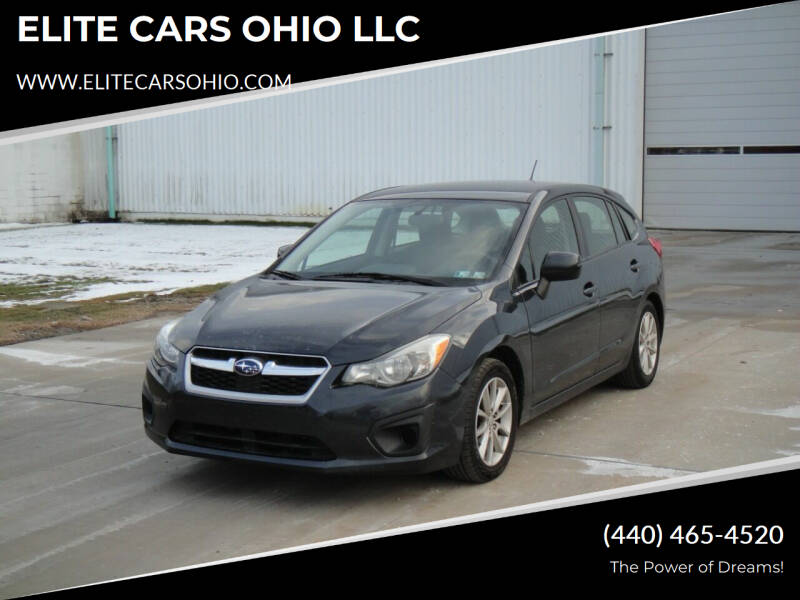 2013 Subaru Impreza for sale at ELITE CARS OHIO LLC in Solon OH