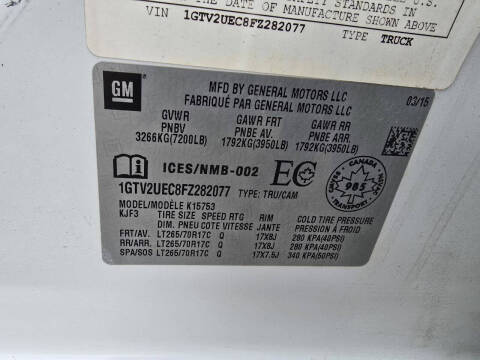 2015 GMC Sierra 1500 SLE