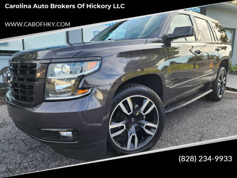 2018 Chevrolet Tahoe for sale at Carolina Auto Brokers of Hickory LLC in Newton NC