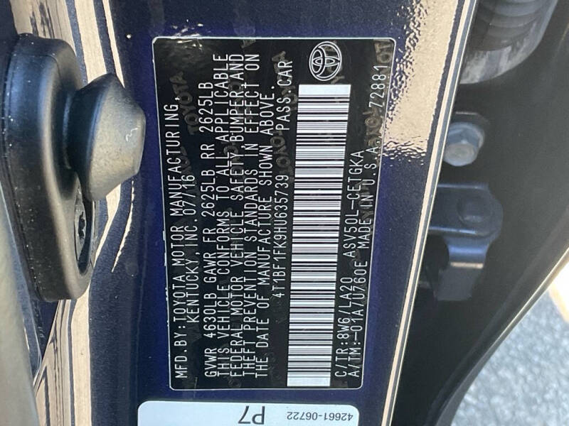 2017 Toyota Camry XLE