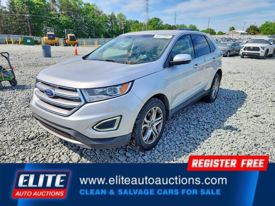 Silver 2017 Ford Edge Titanium Titanium 4dr Crossover 1