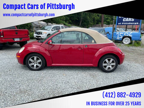 2006 Volkswagen New Beetle Convertible for sale at Compact Cars of Pittsburgh in Pittsburgh PA