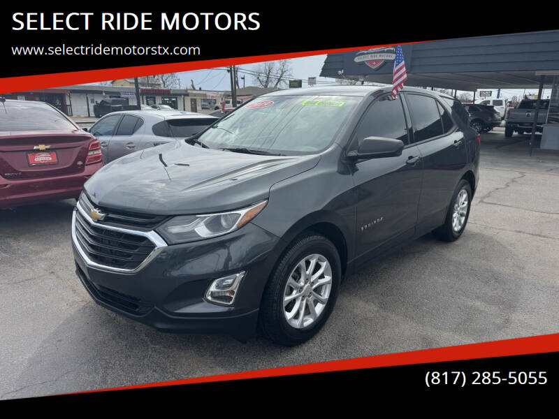 2019 Chevrolet Equinox for sale at SELECT RIDE MOTORS in Arlington TX
