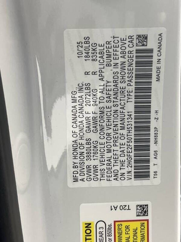 2026 Honda Civic Sport