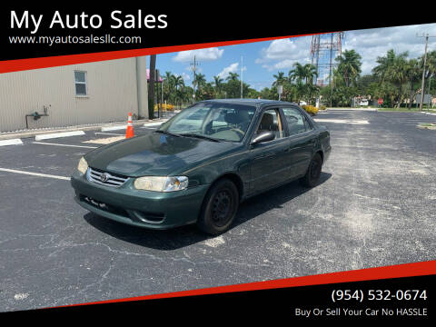 2001 Toyota Corolla for sale at My Auto Sales in Margate FL