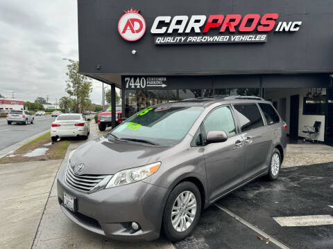 2015 Toyota Sienna for sale at AD CarPros, Inc. in Downey CA