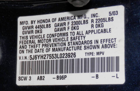 2003 Honda Element EX