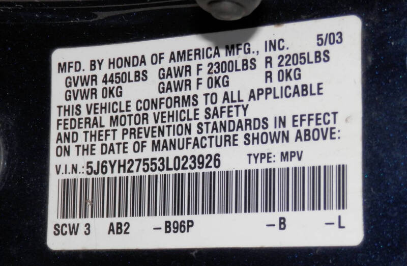 2003 Honda Element EX