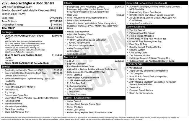 2025 Jeep Wrangler Sahara