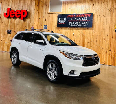 2015 Toyota Highlander Hybrid for sale at Boone NC Jeeps-High Country Auto Sales in Boone NC