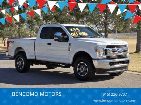 2019 Ford F-250 Super Duty for sale at BENCOMO MOTORS in El Paso TX