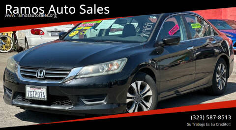 2014 Honda Accord for sale at Ramos Auto Sales in Los Angeles CA