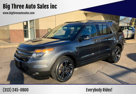 2015 Ford Explorer for sale at Big Three Auto Sales inc in Detroit MI