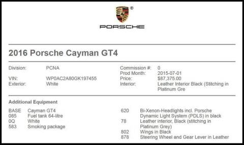 2016 Porsche Cayman for sale at RAC Performance in Carrollton TX