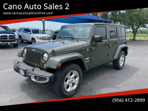 2015 Jeep Wrangler Unlimited for sale at Cano Auto Sales 2 in Harlingen TX